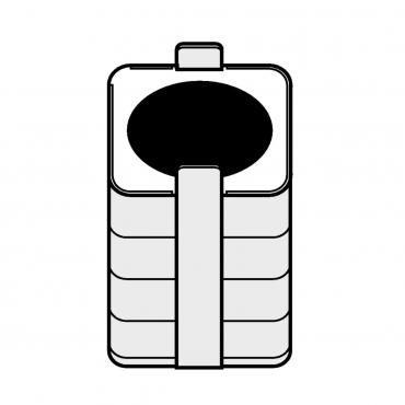 Адаптер для 1 флакона с плоским дном на 180/250мл, или с коническим дном на 175/225мл, к прямоугольному стакану на 500 мл, для ротора A-4-81 и S-4x500, 2 шт/уп