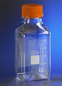 Бутыль 250 мл, ПС, d горла внешний 45 мм, стерильная, квадратная, 24 шт./уп.