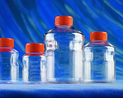 Бутыль 150 мл, ПС, d горла внешний 45 мм, стерильная, с углублениями 2 шт./уп., 24 шт./кор.