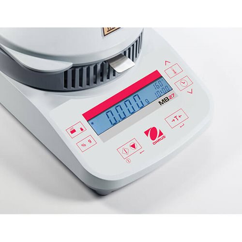 Анализатор влагосодержания, 0,5-90 г, 160 °С, ± 0,05 %, MB27, дисплей, Ohaus