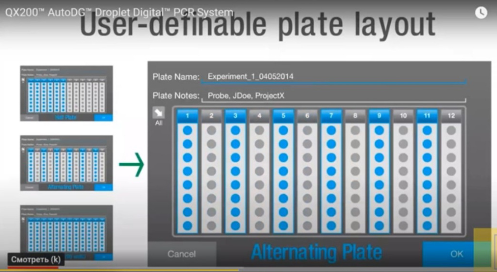 User-definable plate layout