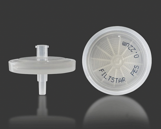 Фильтрующая насадка, d пор 0,45 мкм, d мембраны 25 мм, полиэфирсульфон (PES)