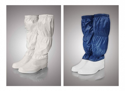 Бахилы с защитой от промокания с высоким бортиком для защиты от ПБА I-IV групп, размер 47