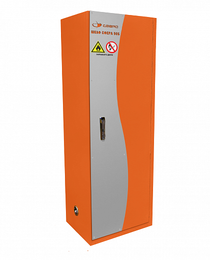 Шкаф для хранения ЛВЖ, ширина 66 см, огнестойкость 90Б, одна дверца, Сфера (Россия)
