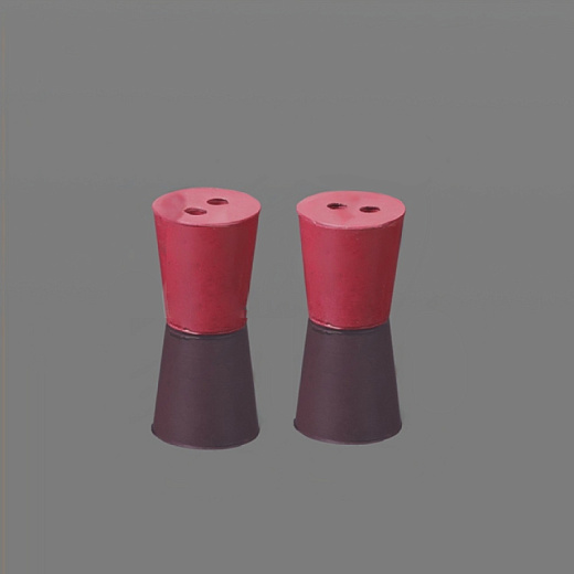 Пробка, резина, красная, шлиф 47/55, по DIN 12871, 10 шт./уп., Glassco