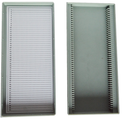 Планшет для хранения и архивирования препаратов на предметных стеклах, на 50/100 стекол, Glassco