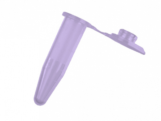 Пробирки 0,6 мл типа Эппендорф, до 20 000g, фиолетовые, 1000 шт./уп., 10000 шт./кор.