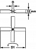 Перемешивающий элемент пропеллерный, 4 закрепленные лопасти, d 50 мм, длина 400 мм, нержавеющая сталь Фото 3