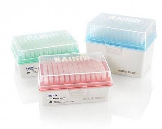 Наконечники до 200 мкл, стерильные, апирогенные, с фильтром, универсальные, Low Retention, широкое отверстие, RT, 96 шт./штатив, 10 штат./уп.