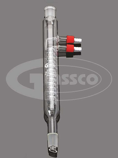 Холодильник спиральный (холодильник  Димрота), L 160 мм, керн 14/23, муфта 14/23, резьба, Glassco