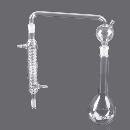 Дистиллятор стеклянный для определения азота, 500 мл, 1 шт., Glassco