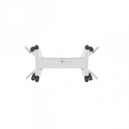 Зажим штативный для бюреток на 100 мл, двойной, нержавеющая сталь, CLS-BTDBLS