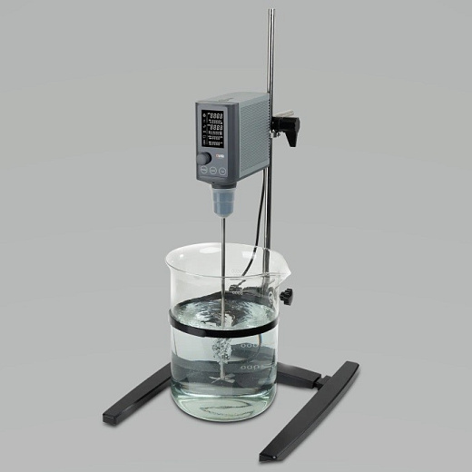 Мешалка верхнеприводная, до 30 л по воде, до 2200 об/мин, OS-T40-Plus, DLab, Китай