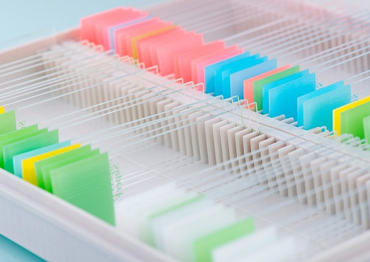 Стекло предметное, 26×76×1 мм, шлиф. кр. 90°, SuperFrost, синее поле для маркировки, 50 шт/уп. Фото 2