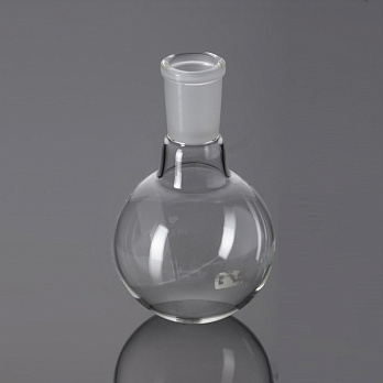 Колба круглая плоскодонная, 2000 мл, d 166 мм, шлиф 34/35, Glassco