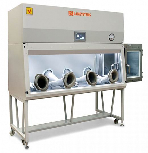 Бокс (шкаф) биологической безопасности, класс III, вертикальный поток, ширина рабочей поверхности 180 см,  БМБ-III-«Ламинар-С»-1,8 PROTECT VIS-A-VIS