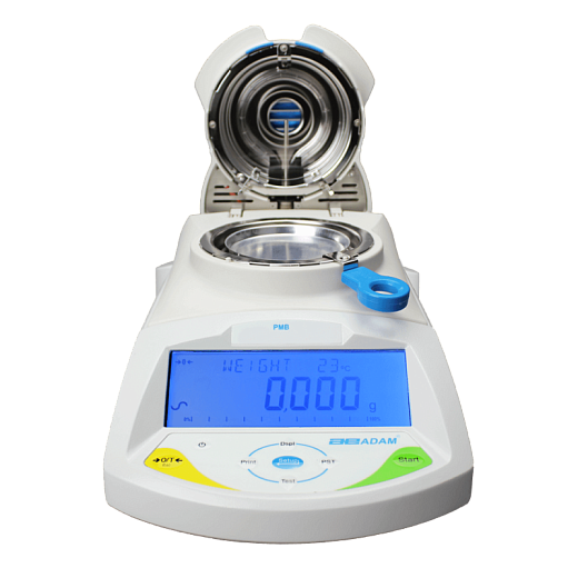 Анализатор влагосодержания, 2-200 г, 160 °С, 0,05%, Adam PMB-202, вид спереди, Adam, Великобритания