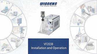 Демонстрация работы системы вакуумной фильтрации VF 203B, Wiggens, англ., 2026 г.