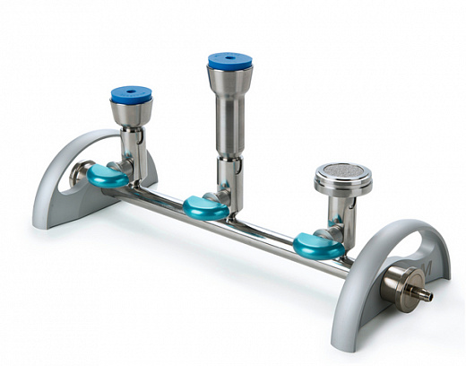 Основание коллектора (гребенки) EZ-Fit, 3 секции, н/ж сталь