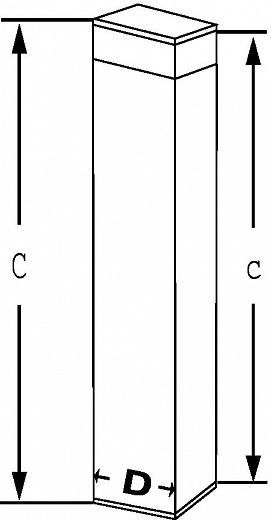 Пенал для стерилизации пипеток, квадратный, дно и крышка с силиконовым покрытием, длина 427/435 мм, 70×70 мм, нержавеющая сталь Фото 2
