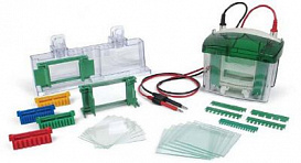 Электрофорезная вертикальная камера Mini-Protean Tetra, 8,3х7,3 см, 10 лунок, 1 мм, 1-4 геля, заливочный столик