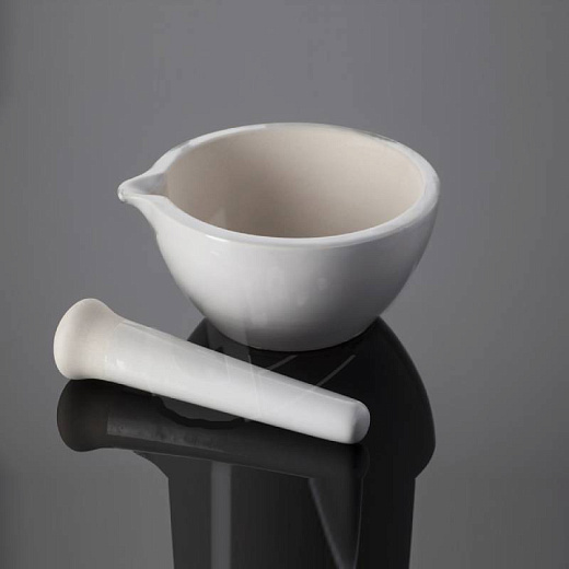Ступка фарфоровая с пестом, 150×100 мм, 1 шт., Glassco