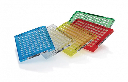 Планшеты для ПЦР, 96-лун., MicroAmp EnduraPlate, со штрих-кодом, оптически прозрачные, цветные, 500 шт./уп.