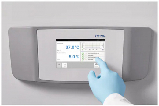CO₂-инкубатор, 170 л, прямой нагрев, ИК-датчик стерилизуемый, контроль O₂, ручка справа, CellXpert 170i Фото 2