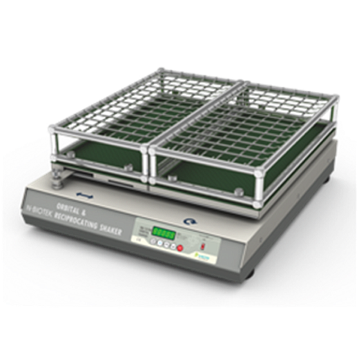 Шейкер орбитальный и возвратно-поступательный, амплитуда 22 мм, до 300 об/мин, NB-101MC, макс. вместимость 9 х 1000 мл, N-Biotek