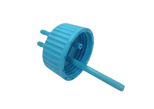 Крышка с двумя портами GL45, для присоединения шлангов с фильтрами для асептического переноса жидкости