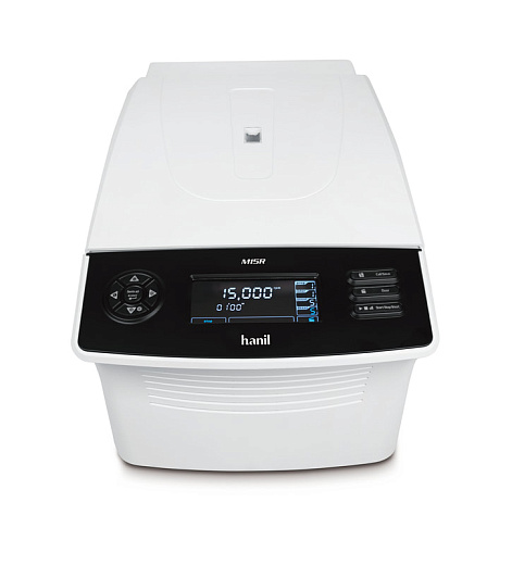 Центрифуга до 15000 об/мин, 21583g, с охлаждением, 24×2 мл, 10×5 мл, 4 ПЦР-стрипа×0,2 мл, макс. для данной центрифуги: 15000 об/мин (21583 g), 10×5 мл, M15R, Hanil