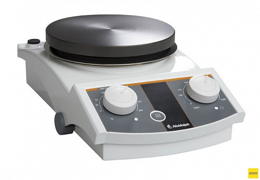 Мешалка магнитная, объём по воде 20 л, диаметр платформы 145 мм, нагрев до 300 °С, 100-1400 об/мин, МR Hei-Standard Фото 1