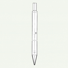 Пипетка стеклянная, 10 мл, НС, градуированная, полный слив, тип 4, исполнение 2, 1 класс точности, 1 шт./уп.