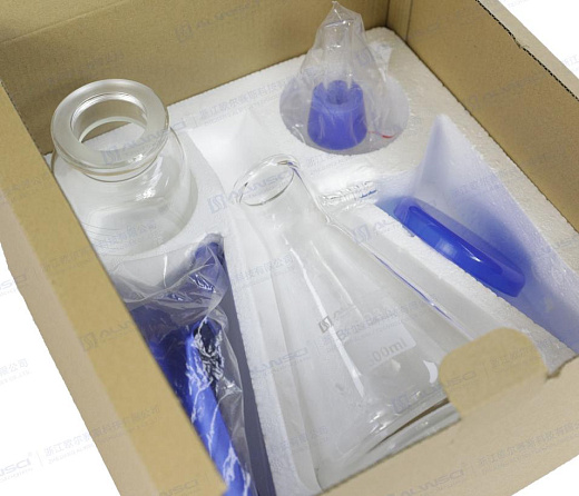 Фильтрующая установка, боросил. стекло d 47 мм, алюм. зажим, воронка 300 мл, колба 1 л, крышка Фото 4