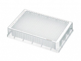 Планшет глубоколуночный, 384/200, DNA LoBind, белая рамка, 40 шт.