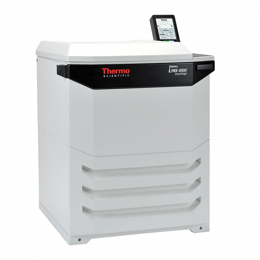 Центрифуга, до 24000 об/мин, 68905 g, 6х500 мл или 48х1,5 мл, с роторами, с охлаждением, напольная, с флаконами 6х500 мл, макс. для данной центрифуги: 23000 об/мин (57368 g)или 12000 об/мин (24471 g), Sorvall LYNX 4000 Фото 1