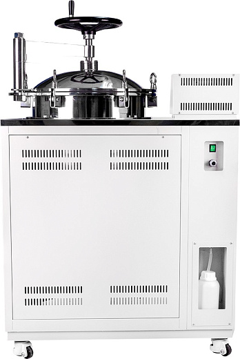 Автоклав вертикальный, 151 л, температура до 130°С, автоматический, механическая крышка, AC150 (вид сзади), SE