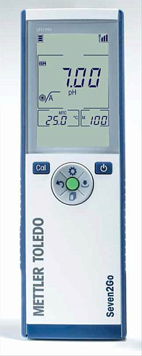 pH-метр, -2-20±0,01, портативный, электрод inLab Solids Go-ISM, S2-Food, серия Seven2Go, Mettler Toledo