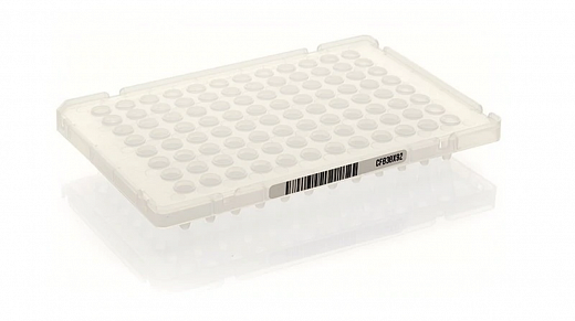Планшеты для ПЦР, 96-лун., 0,1 мл, MicroAmp, со штрих-кодом, оптически прозрачные, 20 шт./уп.