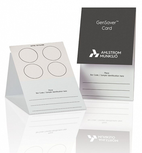 Карта GenSaver, цельная кровь, хранение более 22 лет, до 125 мкл, 1 место, 100 шт/уп