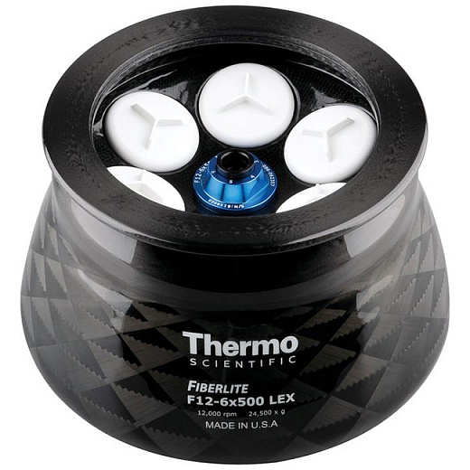 Ротор угловой Fiberlite F12-6 x 500 LEX, 12000 об/мин, 24471 g, 6 x 500 мл, Thermo FS