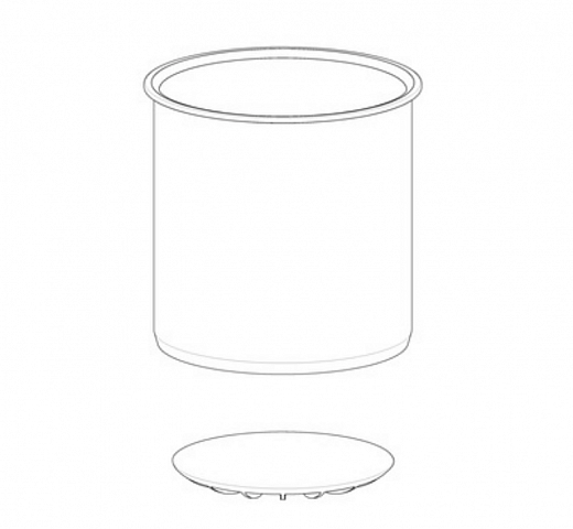 Адаптер для одной плоскодонной бутыли на 1 л, к круглодонному стакану, для ротора S-4x1000