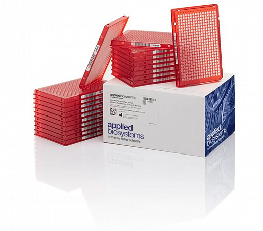 Планшеты для ПЦР, 384-лун., MicroAmp EnduraPlate, со штрих-кодом, оптически прозрачные, красные, 20 шт./уп.